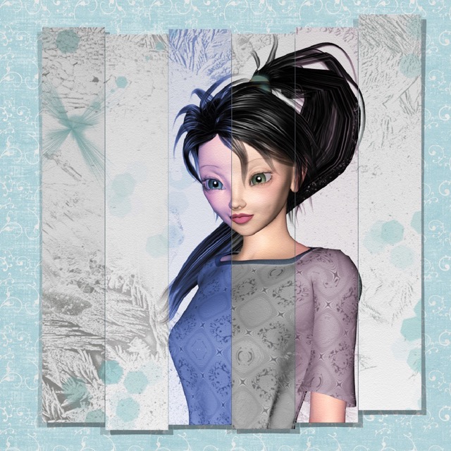 A pretty girl done anime style.